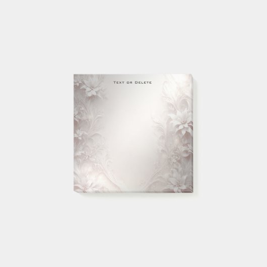 Post-it® Billets floraux d'ivoire blanc (Devant)