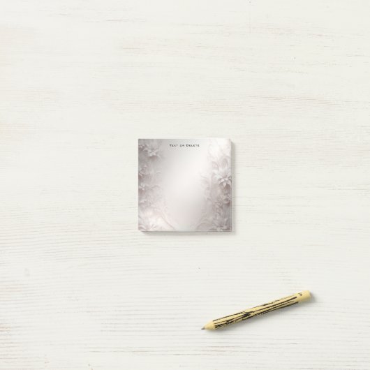 Post-it® Billets floraux d'ivoire blanc (Sur un bureau)