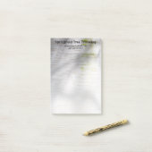 Post-it® Birch Bark Rustic Nature Nom personnalisé (Sur un bureau)