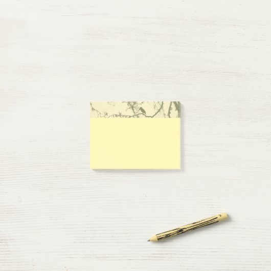 Post-it® Bird Silhouette (Sur un bureau)