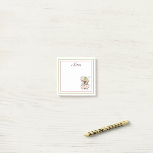 Post-it® Birdhouse Bird Post-It Notes (Sur un bureau)
