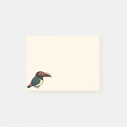 Post-it® Birdorable Aracari vert (Devant)