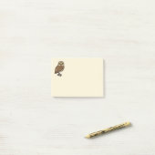 Post-it® Birdorable creusant le hibou (Sur un bureau)