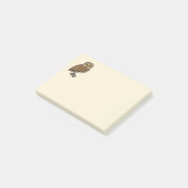 Post-it® Birdorable creusant le hibou (Incliné)
