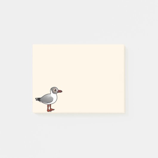 Post-it® Birdorable Gris-a dirigé la mouette (Devant)
