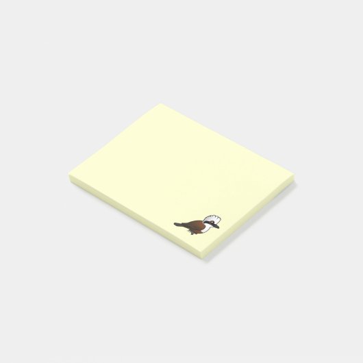 Post-it® Birdorable Laughingthrush Blanc-crêté (Incliné)
