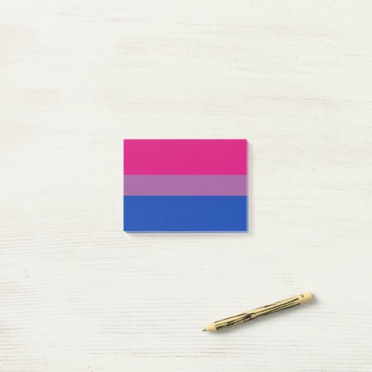 Post-it® Bisexual pride (Sur un bureau)