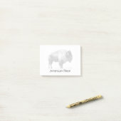 Post-it® Bison américain (Sur un bureau)