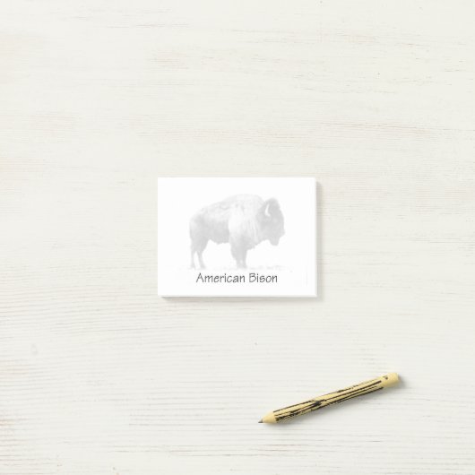 Post-it® Bison américain (Sur un bureau)