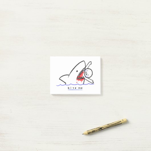 Post-it® Bite-moi (Sur un bureau)