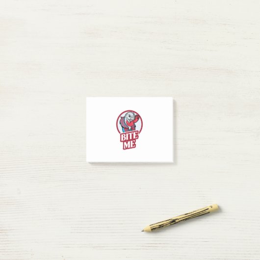 Post-it® Bite-moi (Sur un bureau)