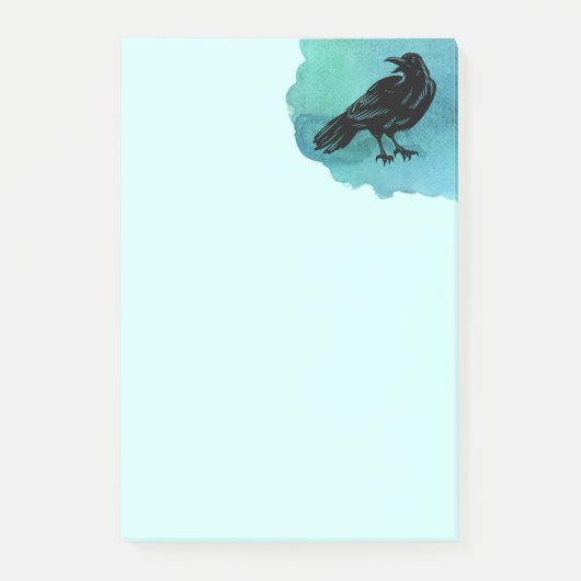 Post-it® Black Bird The Raven Post-it Notes (Devant)