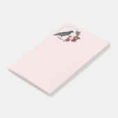 Post-it® Black Birds Roses et Raven Notes (Incliné)