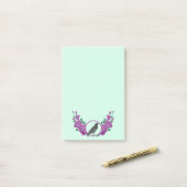 Post-it® Black Birds Roses et Raven Post-it Notes (Sur un bureau)