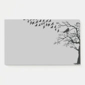Post-it® Black Birds The Ravens Sticky Post-it Notes (Devant)