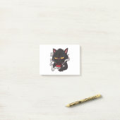 Post-it® Black Cat Morning Coffee (Sur un bureau)