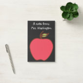 Post-it® Black Chalkboard Apple Teacher's Post It Notes (Bureau)