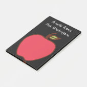 Post-it® Black Chalkboard Apple Teacher's Post It Notes (Incliné)