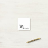 Post-it® black coal snake watercolor custom (Sur un bureau)
