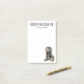 Post-it® Black Lab Lover (Sur un bureau)