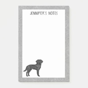 Post-it® Black Labrador Retriever Lab Chien Nom Personnalis