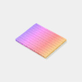Post-it® Black Lines Glittery PInk Purple Ombre Girly (Incliné)