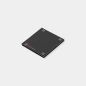 Post-it® Black Notes with Pink & Purple Tiles (Incliné)