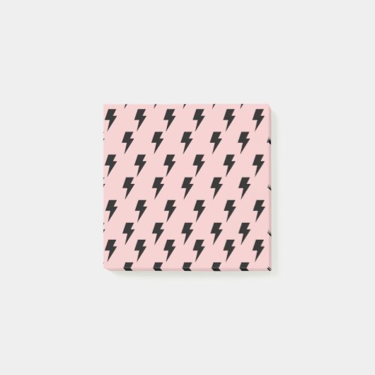 Post-it® Black Pink Lightning Y2K Indie Bold Organisation (Devant)