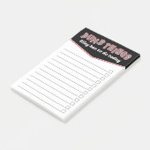 Post-it® Black Red Dumb Choses à faire aujourd'hui Ajouter  (Incliné)