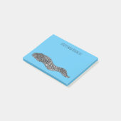 Post-it® Black spotted moray eel cartoon (Incliné)
