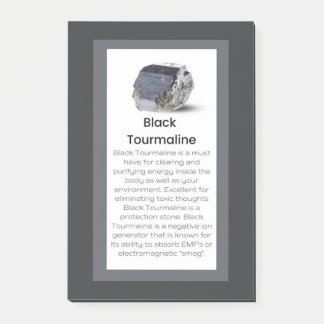 Post-it® Black Tourmaline Crystal Signification Bijoux Disp
