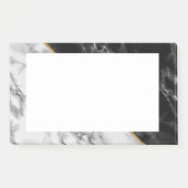 Post-it® Black White Marble encadré Notes (Devant)