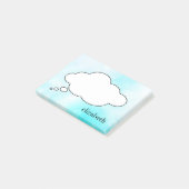 Post-it® Blackboard Talk Bubble Nom personnalisé (Incliné)