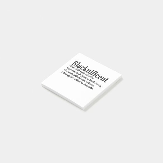 Post-it® Blacknificent Definition Pro Black History Mois (Incliné)