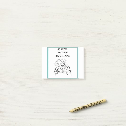 Post-it® Blague du docteur (Sur un bureau)