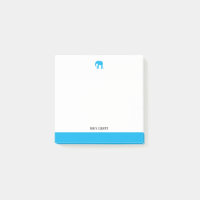 Blanc avec ciel bleu brillant Eléphant & Bordure +