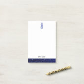 Post-it® Blanc + Blue Faux Parties scintillant Ananas & Bor (Sur un bureau)