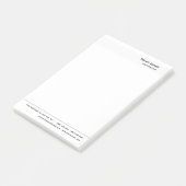 Post-it® Blanc clair minimaliste moderne (Incliné)