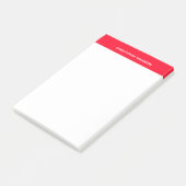 Post-it® Blanc et rouge personnalisé (Incliné)