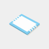 Post-it® Blanc moderne Grandes Bleu ciel (Incliné)