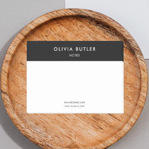 Post-it® Blanc moderne minimaliste pour les entreprises