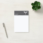 Post-it® Blanc Nettoyer Détails Caduceus Gris Médicale (Bureau)