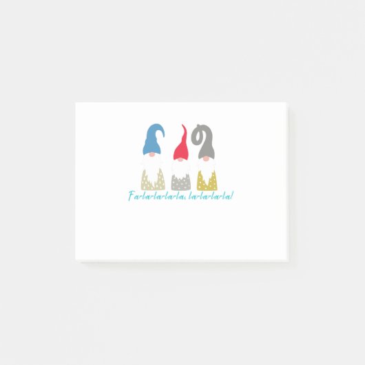 Post-it® Blanc Noël Fa-la-la-la-la-la, la-la-la-la ! (Devant)