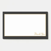 Post-it® Blanc Noir Et Or (Devant)