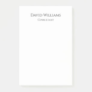 Post-it® Blanc noir minimaliste