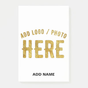 POST-IT® BLANC PERSONNALISABLE MODERNE DE MARQUE VÉRIFIÉ ST