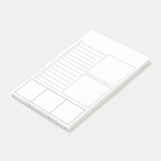 Post-it® Blanc pour faire des notes de Courrier-it® de (Incliné)