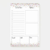 Post-it® Blanc pour faire des notes de Courrier-it® de (Devant)