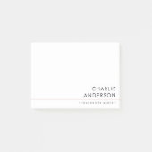 Post-it® Blanc professionnel moderne (Devant)