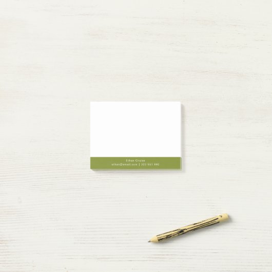 Post-it® Blanc Simple Professionnel (Sur un bureau)